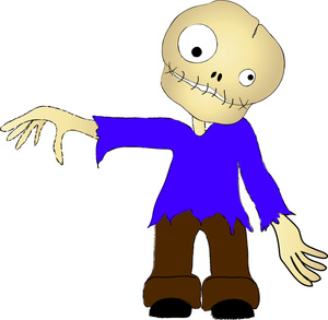 Dead Clipart Image  A Living Dead Zombie Or Ghoul On Halloween Night
