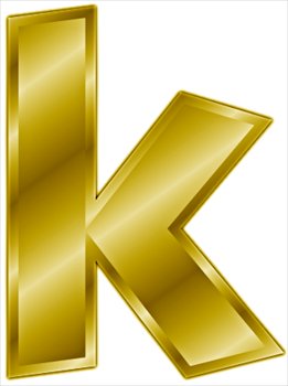 Free Gold Letter K  Clipart   Free Clipart Graphics Images And Photos