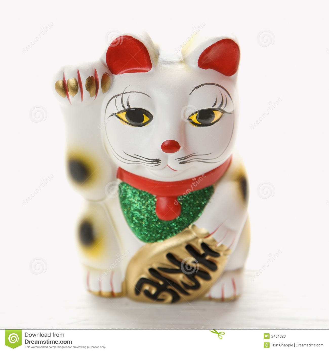 Japanese Lucky Cat Figurine  Stock Photos   Image  2431323