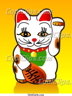 Maneki Neko Lucky Cat Illustrations