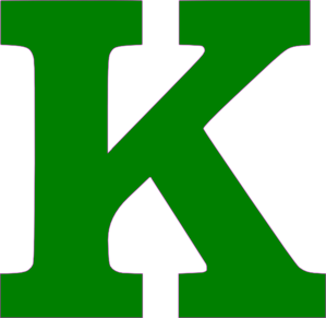 Single K Letter Green Clip Art At Clker Com   Vector Clip Art Online