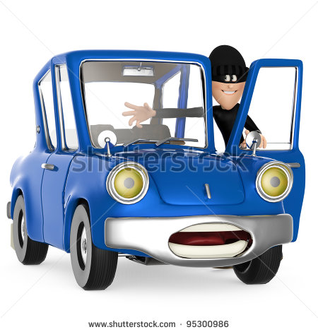 Thief Stealing A Car Stock Photo 95300986   Shutterstock