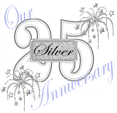 25th Anniversary Clipart Cake Ideas And Designs