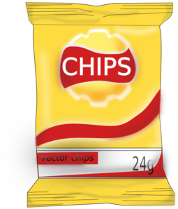 Bag Of Chips Clip Art At Clker Com   Vector Clip Art Online Royalty