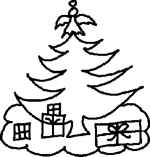 Christmas Black And White Clipart Free Christmas Tree Clipart