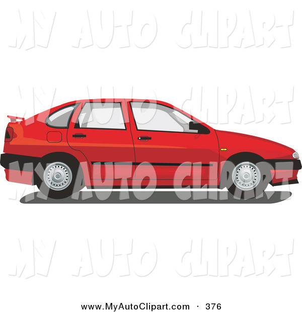 Clip Art Of A New Red Chrysler Cordoba Car By David Rey    376