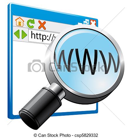 Computer Research Clipart