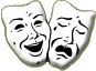 Drama Masks Black And White Clipart Picture1gif Clipart