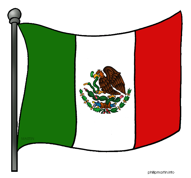 Free Flags Clip Art By Phillip Martin Mexico Flag