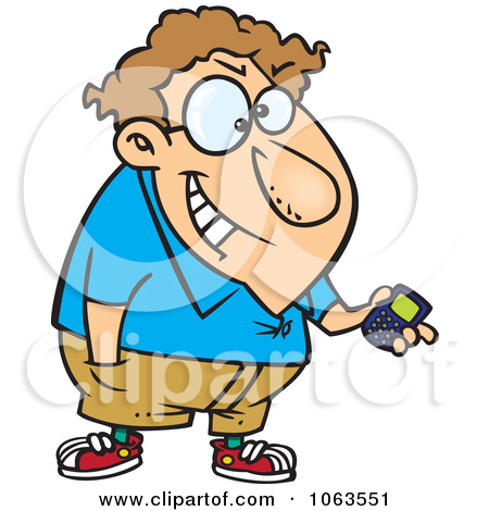 Hacker Clipart 1063551 Clipart Devious Nerd With A Gadget 2 Royalty    