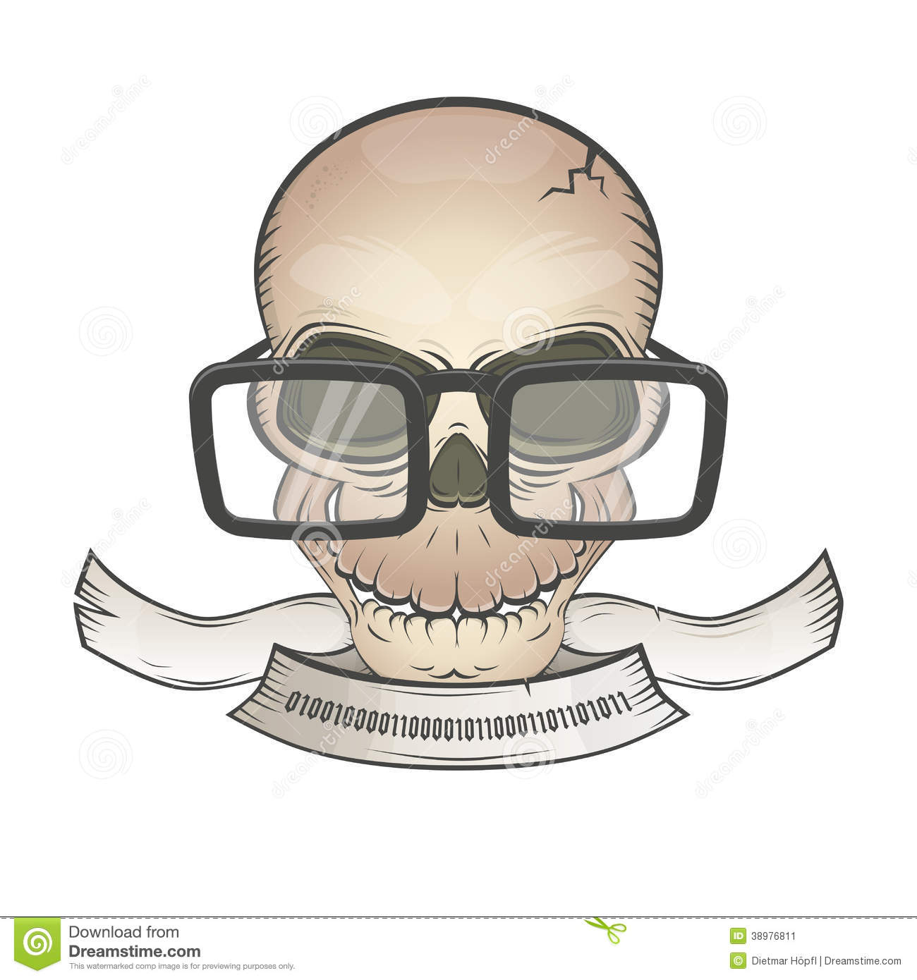 Hacker Skull Stock Vector   Image  38976811