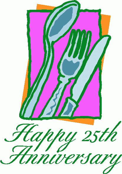 Happy 25th Anniversary 1 Clipart   Happy 25th Anniversary 1 Clip Art