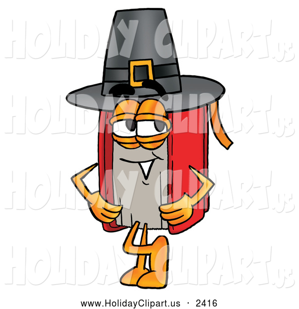 Holiday Clip Art Of A Cheerful Red Book Mascot Cartoon Character    