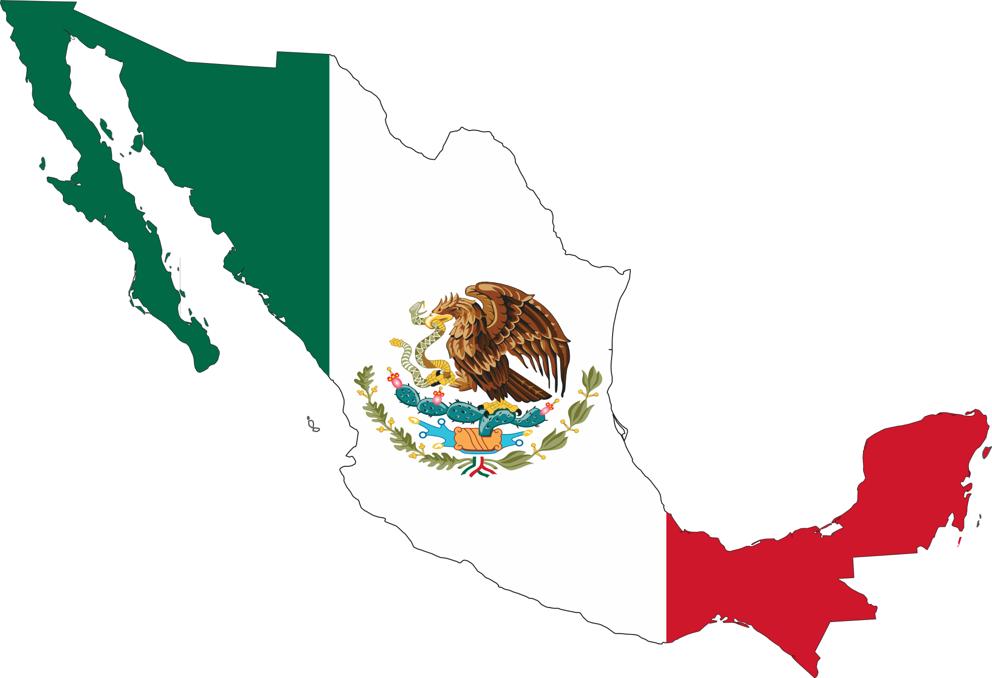 Mexico Flag Map Png 27 K  Mexico Flag Map 555px Png 55 K  Mexico Flag