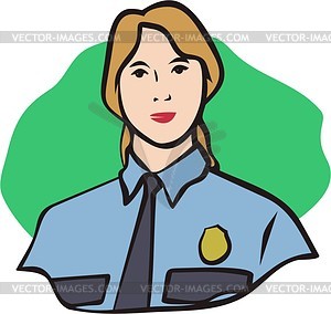 Policewoman   Vector Clipart