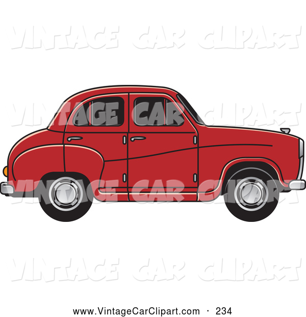 Red Austin A30 Car Vintage Car Clip Art Lal Perera
