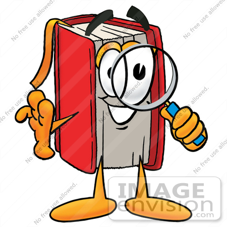 Research Clipart 22585 Clip Art Graphic Of A Book Cartoon Character