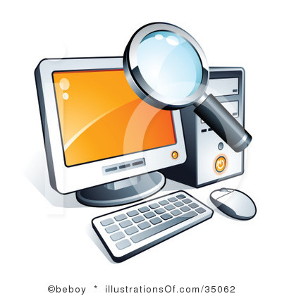 Research Clipart Royalty Free Computer Clipart Illustration 35062 Jpg