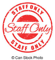 Staff Only Stamp   Staff Only Grunge Stamp With On Vector