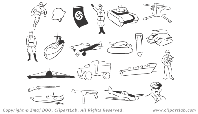 Wwii Clipart Eps World War Two Clip Art