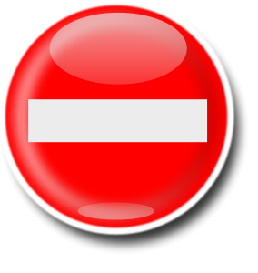 16556 No Entry Clipart Png