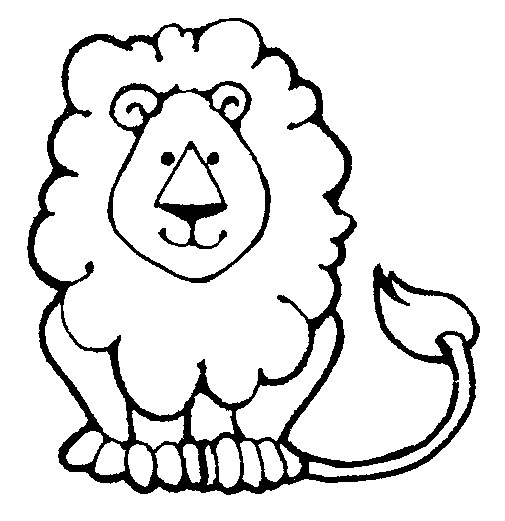 Black And White Lion Print   Clipart Best