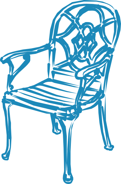 Blue Chair Clip Art At Clker Com   Vector Clip Art Online Royalty    