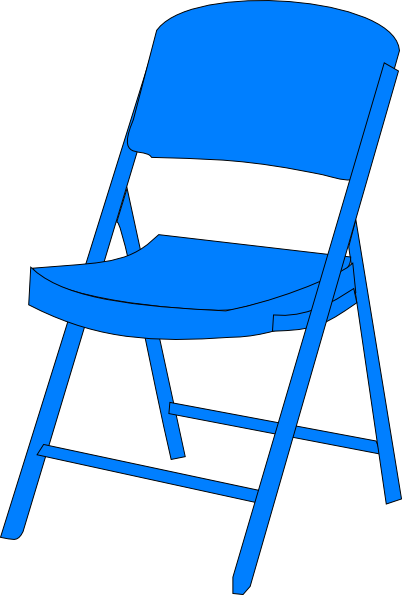 Blue Chair Fold Up Clip Art At Clker Com   Vector Clip Art Online