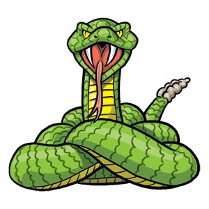 Cartoon Rattlesnake   Clipart