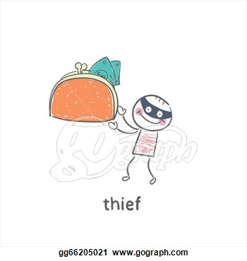 Clip Art   Thief  Stock Illustration Gg66205021