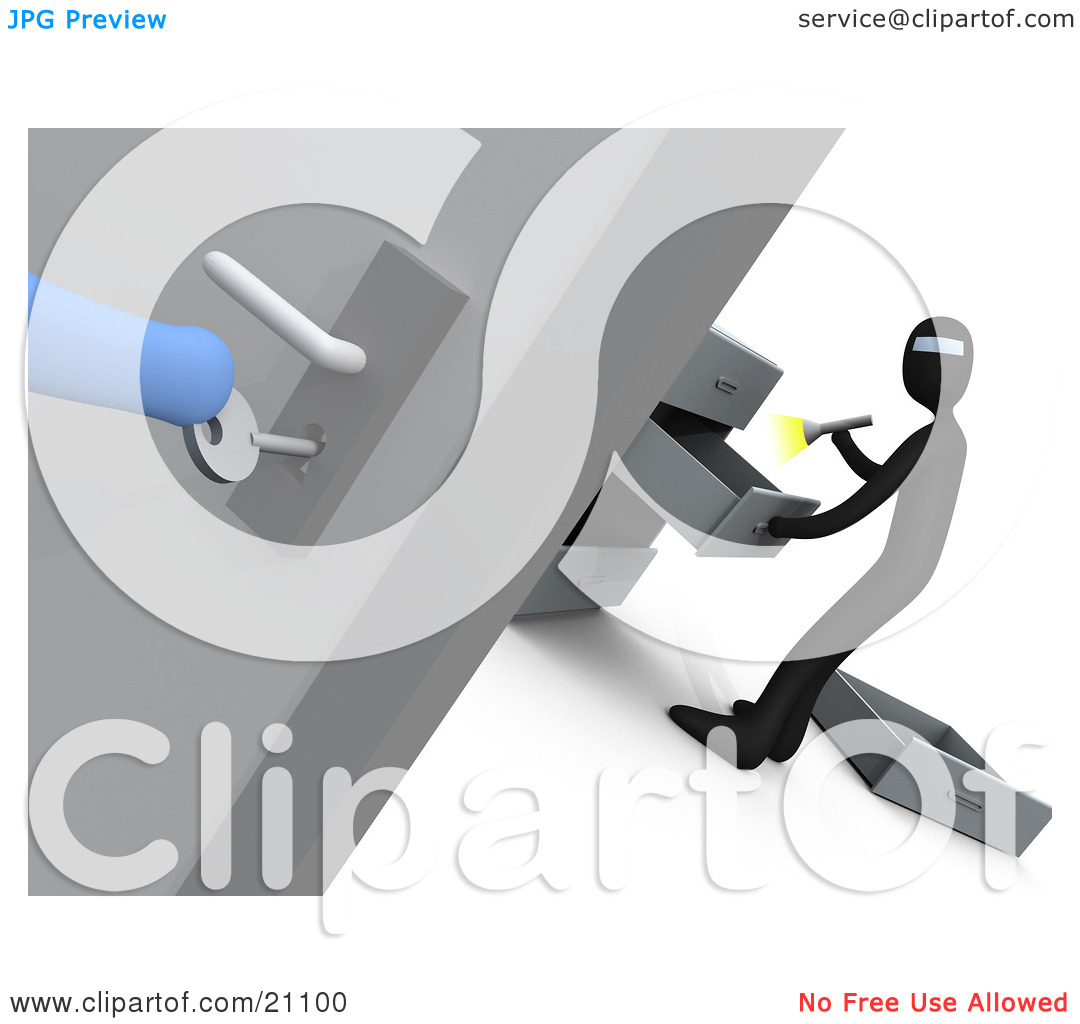 Clipart Illustration Of A Hand Turning A Key In A Door And Opening It