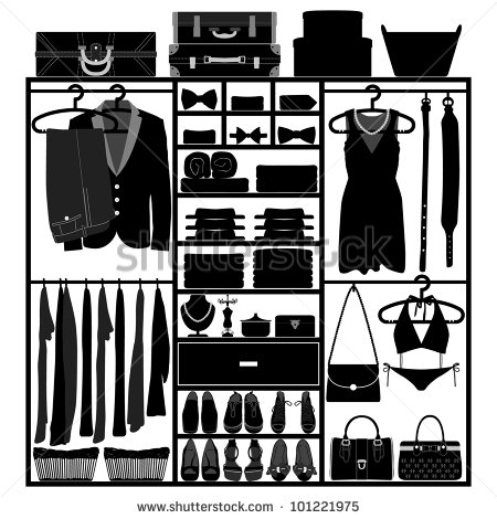 Closet Wardrobe Cupboard Cloth Accessories Man Woman Fashion Wear
