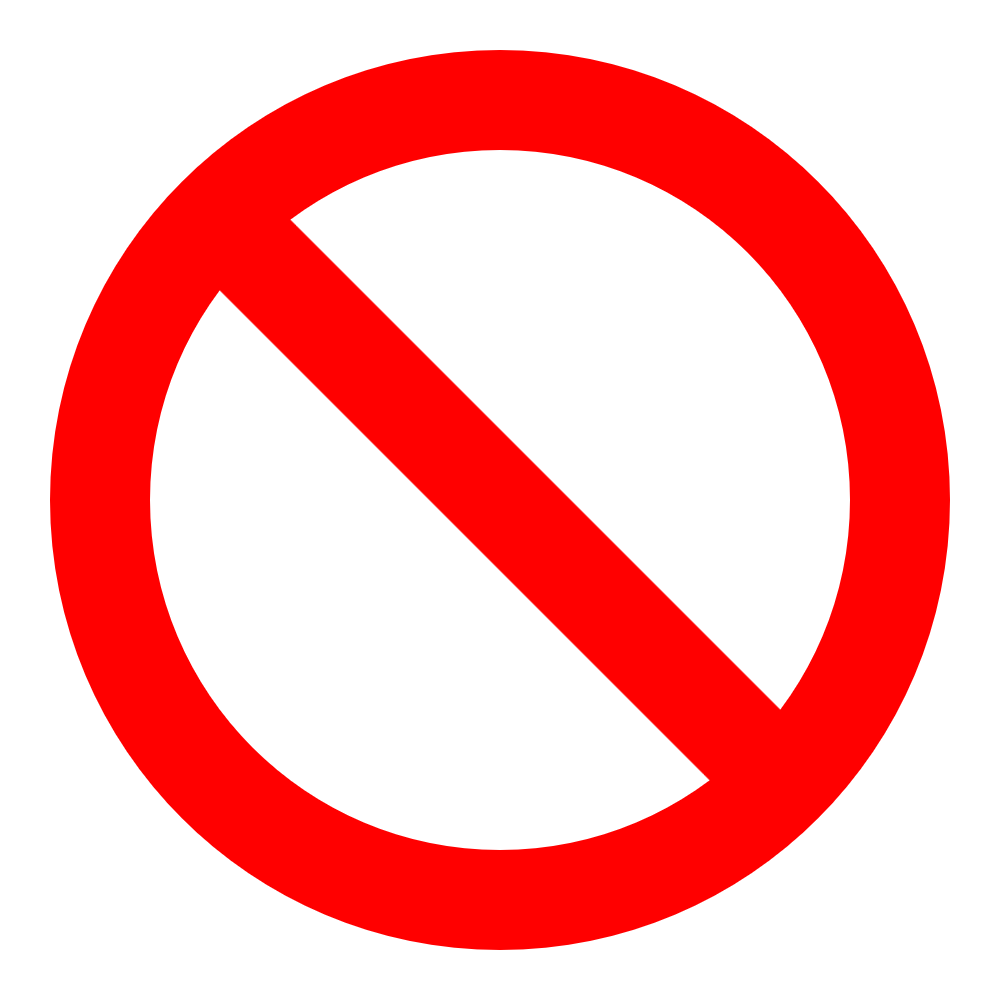 Do Not Enter Symbol   Clipart Best