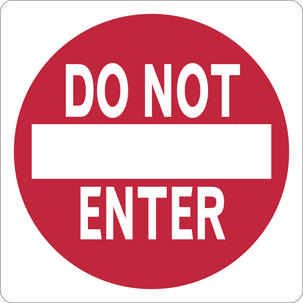 Do Not Enter Traffic Sign Clip Art At Clker Com   Vector Clip Art