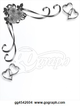 Drawing   Corner Design Element For Valentine Or Wedding Background