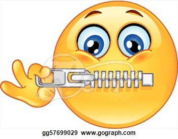 Drawing   Emoticon Zipping His Mouth  Clipart Drawing Gg57699029