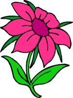 Free Flower Clipart Graphics  Flowerpot Daisy Tulip Violet