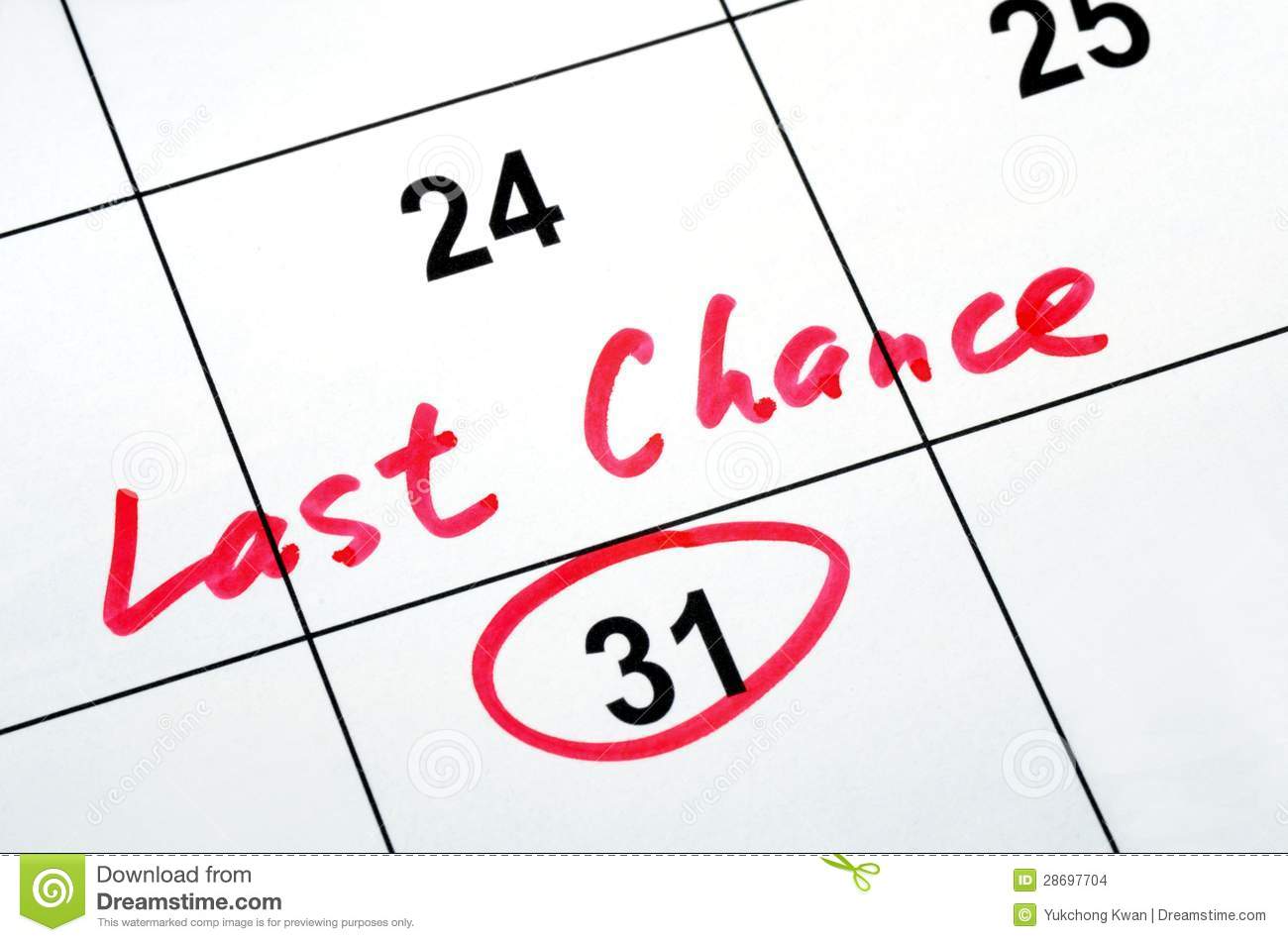 Last Chance And Deadline Stock Images   Image  28697704