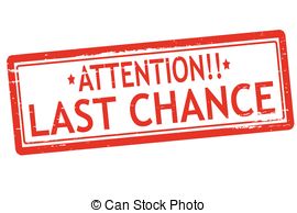 Last Chance   Rubber Stamp With Text Last Chance Inside