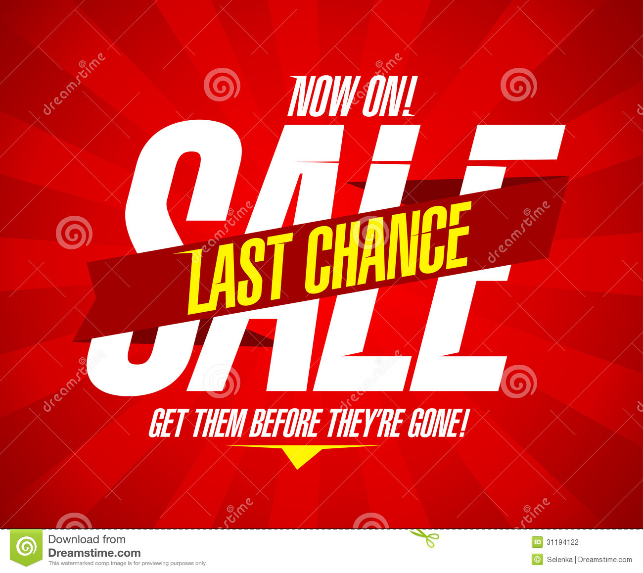 Last Chance Sale Stock Photography   Image  31194122