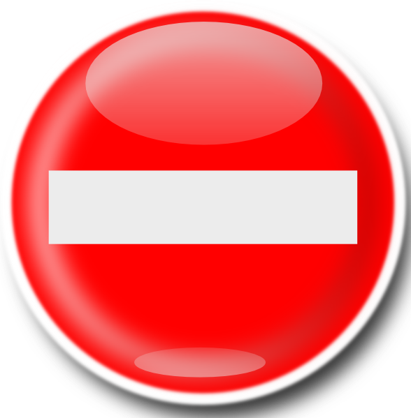 No Entry Sign Clip Art At Clker Com   Vector Clip Art Online Royalty    