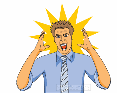 People Animated Clipart  Man Under Stress Animation 5b   Classroom