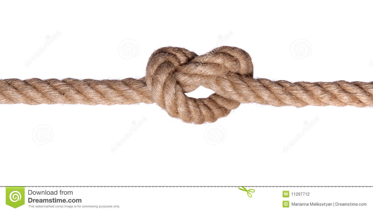 Rope Knot Such A Heart Isolated Stock Photography   Image  11297712