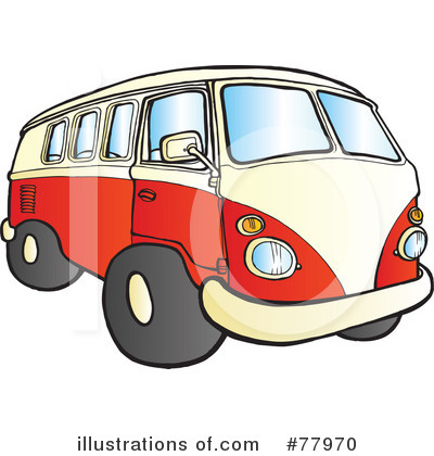Royalty Free  Rf  Hippie Van Clipart Illustration By Snowy   Stock
