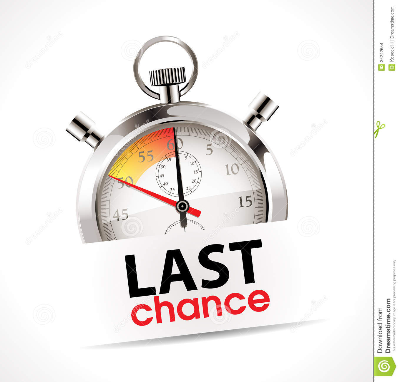 Stopwatch   Last Chance Stock Images   Image  36242654