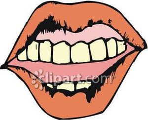 Teeth In A Mouth   Royalty Free Clipart Picture