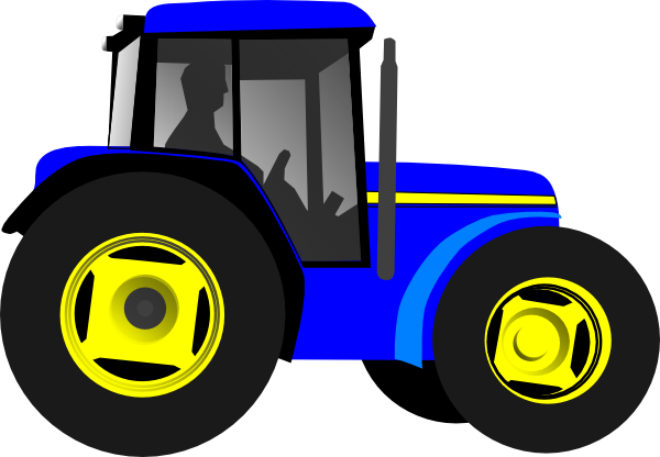 Tractor Clipart For Kids Blue Tractor Hi Png