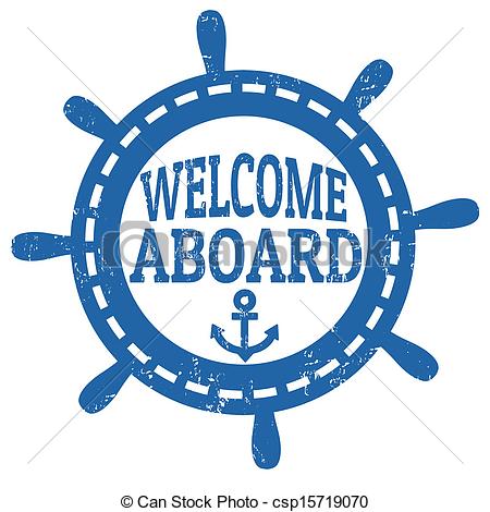 Welcome Aboard Stamp   Csp15719070