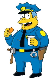 Chief Wiggums Is A Stereotype Of Police Officers As Lazy And Ever In