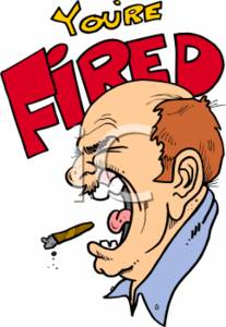 Clipart Of A Boss Screaming You Re Fired